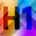 Colorful picture with "H1"