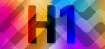 Colorful picture with "H1"