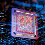 Photo of a computer chip