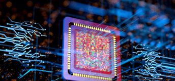Photo of a computer chip