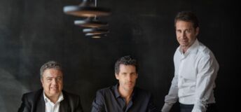Photo of Maor Investments' partners Philippe Guez, Ido Hart and Eric Elalouf.