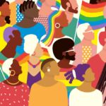 Illustration celebrating Pride Month.