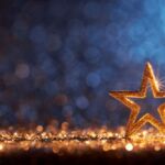 Photo illustration of shining star.