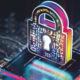 Cybersecurity padlock